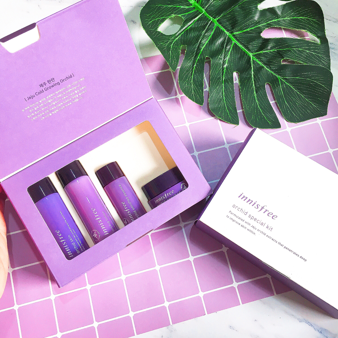 Innisfree, Innisfree Jeju Orchid, Innisfree Jeju Orchid Special Kit, Innisfree Jeju Orchid Special Kit 4 Items, Innisfree Jeju Orchid รีวิว 