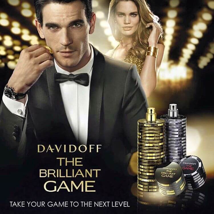  Davidoff The Brilliant Game EDT 1.2 ml.   น้ำหอม Davidoff The Brilliant Game เป็นน้ำหอมที่จะทำให้คุณผู้ชายมีความเร่าร้อน, เย้ายวนและเสพย์ติด กลิ่นหอมของมันออกไปในแนว woody-oriental   เริ่มต้นกลิ่นด้วยกลิ่นระดับบน กลิ่นของความสดชื่นจาก Americano cocktail (ซึ่งทำมาจาก Campari, Vermouth และ soda water) แล้วจะนำพาสู่กลิ่นระดับกลางของโน๊ตไม้อย่างซีดาร์และ orange blossom ปิดท้ายด้วยถั่วตองก้า, hay, coumarin และคาราเมล