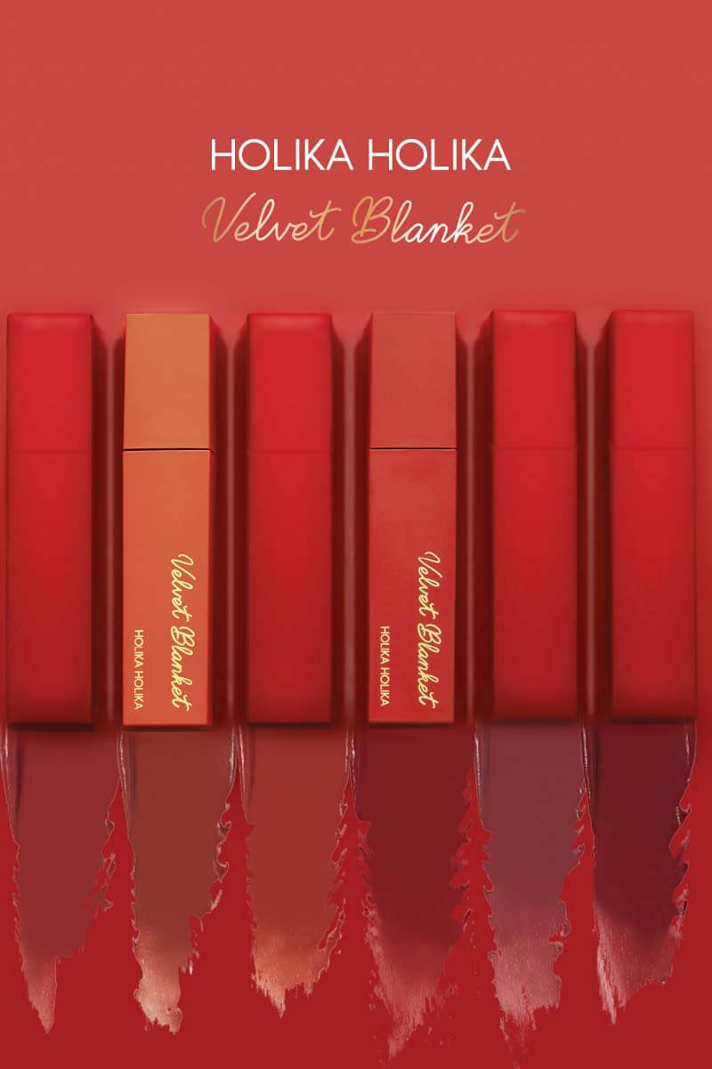 Holika Holika,Holika Holika Velvet Blanket Tint,Holika Holika Velvet Blanket Tint#01 Cream Rosy,ลิปทิ้นท์ Holika Holika,Holika Holika Velvet Blanket Tintรีวิว,Holika Holika Velvet Blanket Tintราคา