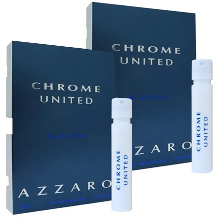 Azzaro, Azzaro Chrome, Azzaro Chrome United, Azzaro Chrome United Eau De Toilette, Azzaro Chrome United Eau De Toilette 1.2ml, น้ำหอม, น้ำหอมสำหรับผู้ชาย, หอมสะอาด, กลิ่นแนว Spicy - Aquatic