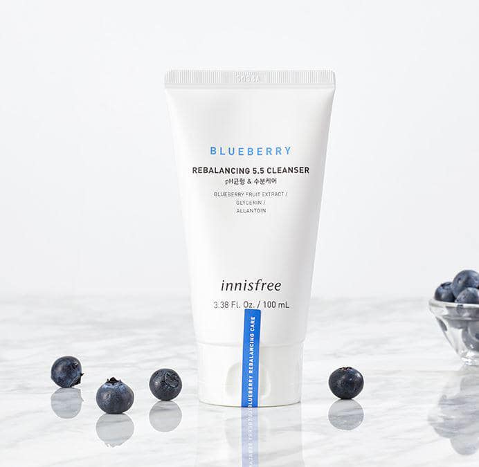 Innisfree,Innisfree Blueberry Rebalancing 5.5 Cleanser 100ml,Blueberry Rebalancing 5.5 Cleanser 100ml,Blueberry Rebalancing 5.5 Cleanser 100ml รีวิว,Blueberry Rebalancing 5.5 Cleanser 100ml ราคา,