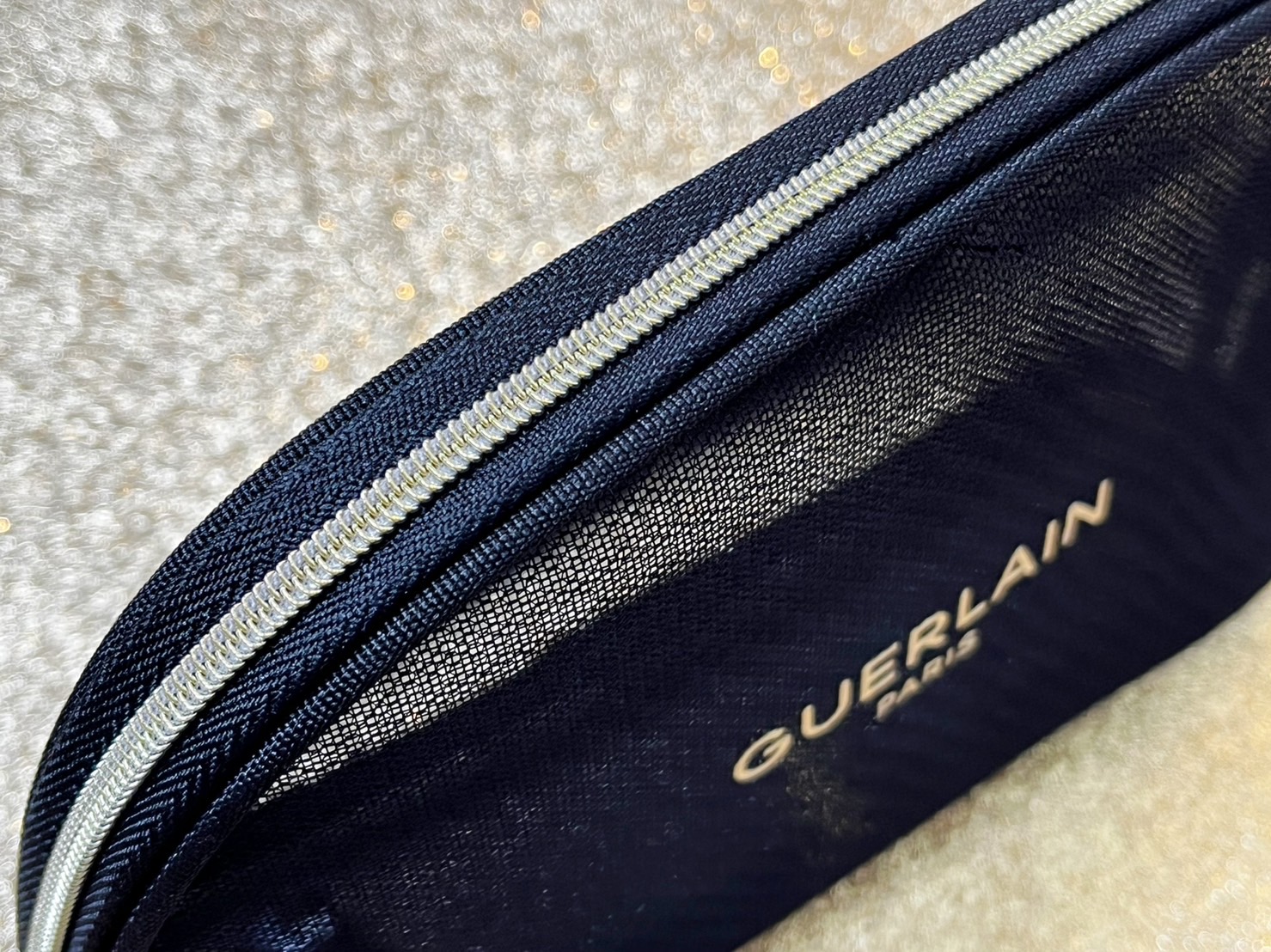 Guerlain Black Mesh Makeup Pouch