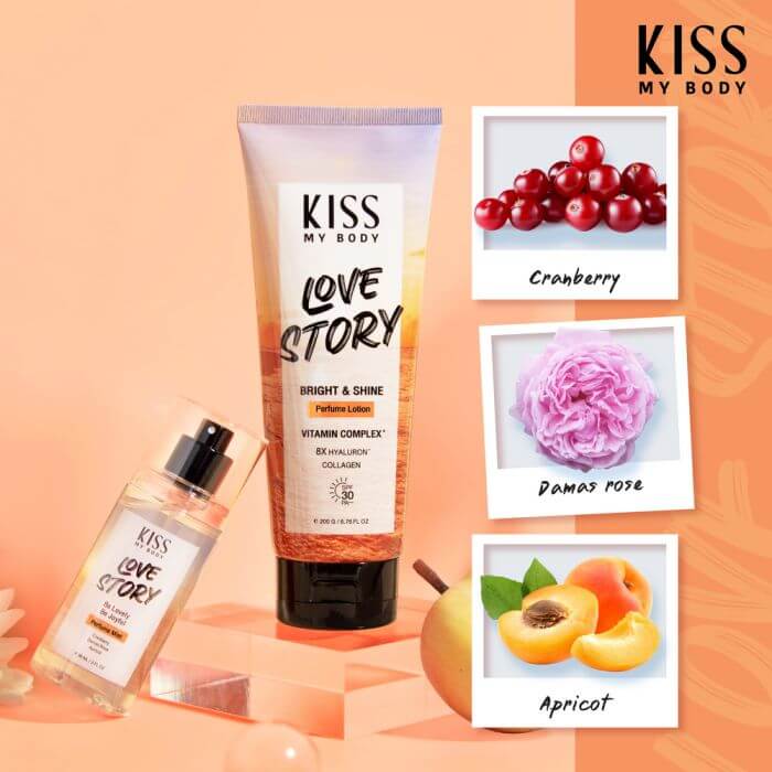 Kiss My Body,Kiss My Body Bright & Shine Perfume Lotion SPF30 PA+++,Bright & Shine Perfume Lotion SPF30 PA+++,โลชั่นน้ำหอม,โลชั่น,Lotion